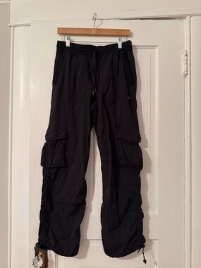 lululemon athletica Black Wide-Leg Cargo Studio Dance Pant